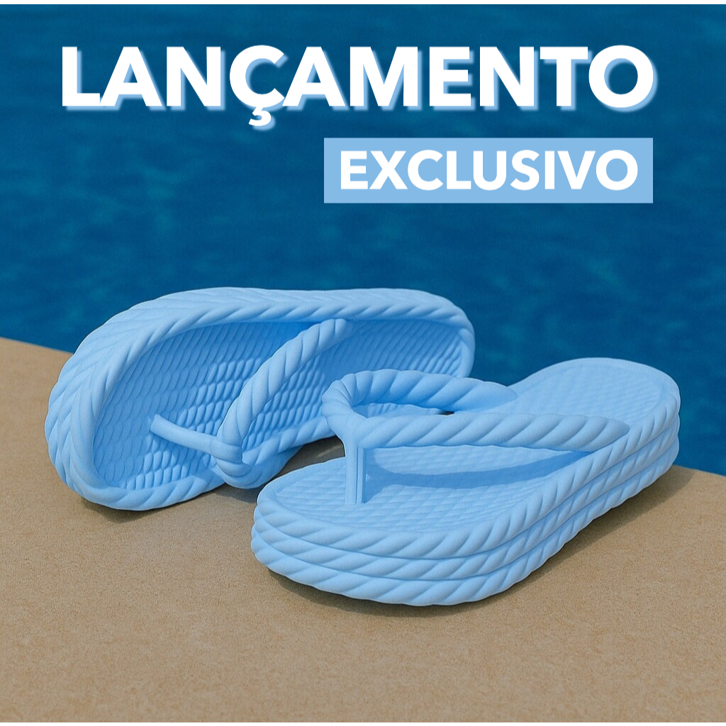 Chinelo Feminino Macio Plataforma Nuvem Tranças Estiloso Confortável
