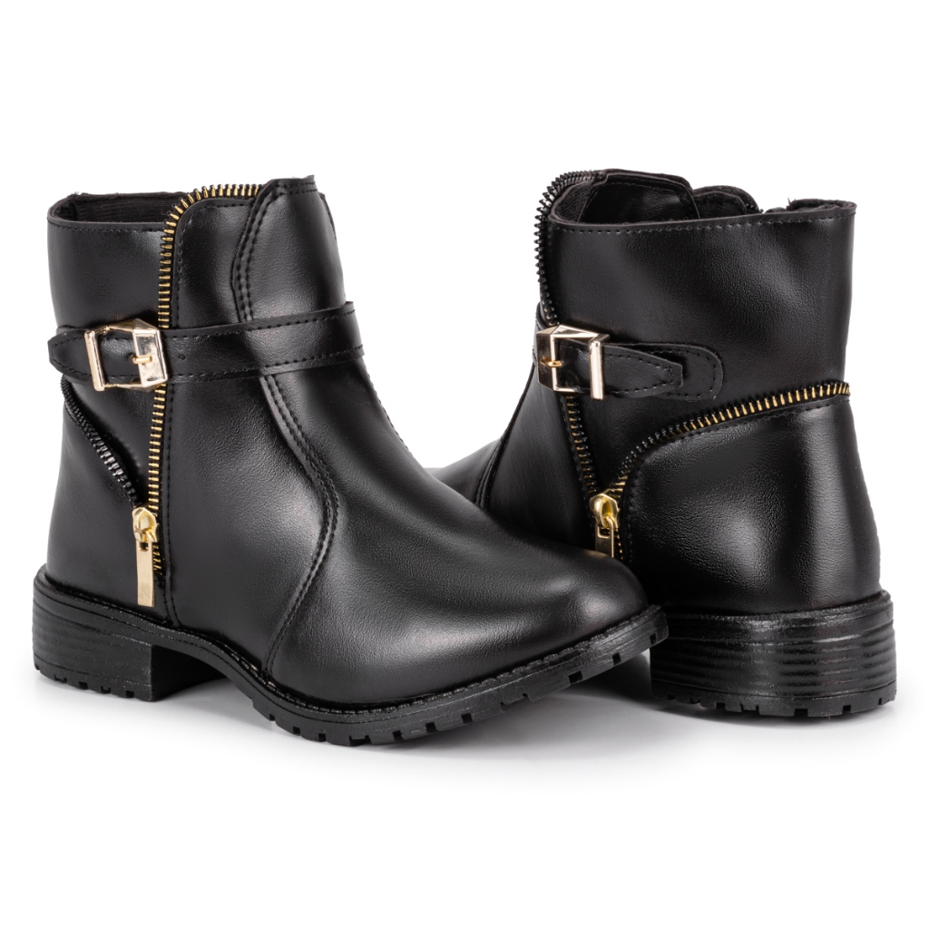 Bota Cano Curto e Salto Baixo Feminina - Comprar com Melhor Preço em Botas