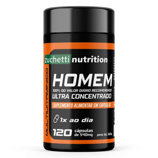 Multivitaminico Homem 120 Capsulas 540mg Polivitaminico a z Homem zuchetti nutrition em Oferta na Shopee