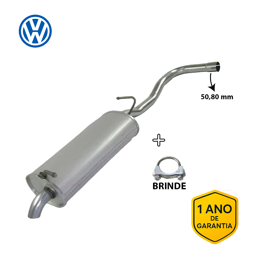 Escapamento Silencioso Traseiro Parati G3 G4 1.6 1.8 2.0 8 Válvulas 1999 á 2012 em Oferta na Shopee