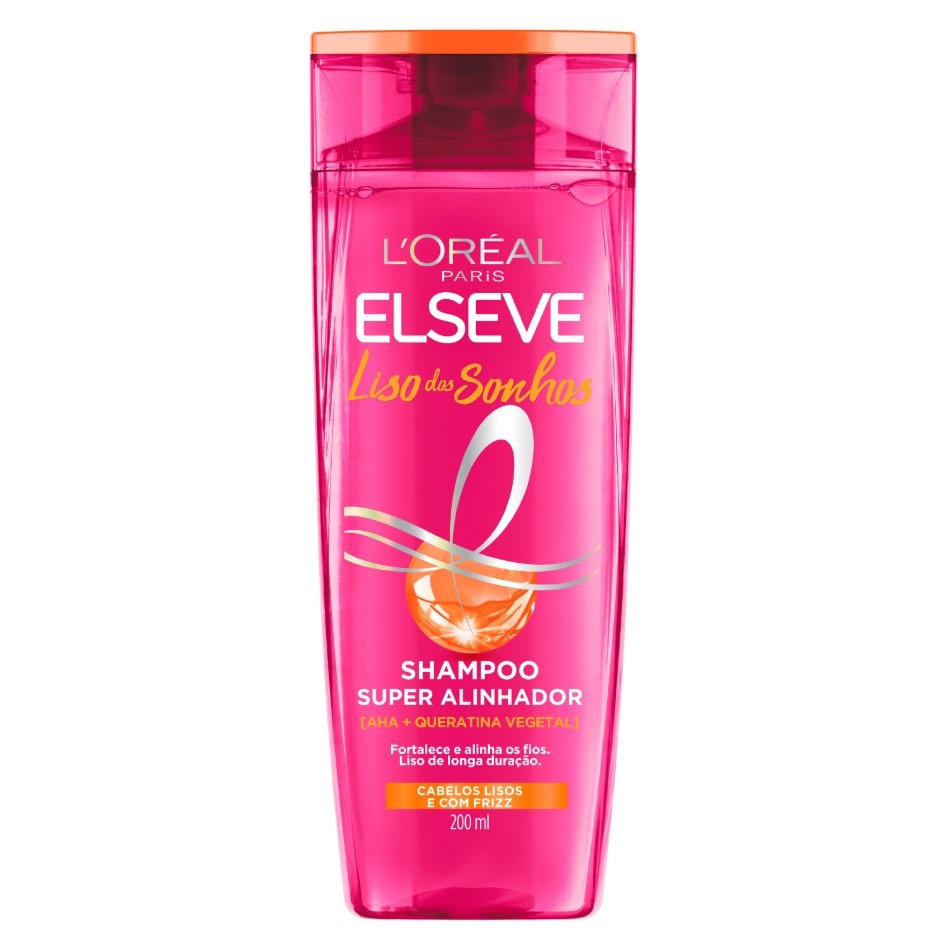 Shampoo Liso Dos Sonhos Super Alinhador Elseve L'Oréal Paris 200ml em Oferta na Shopee
