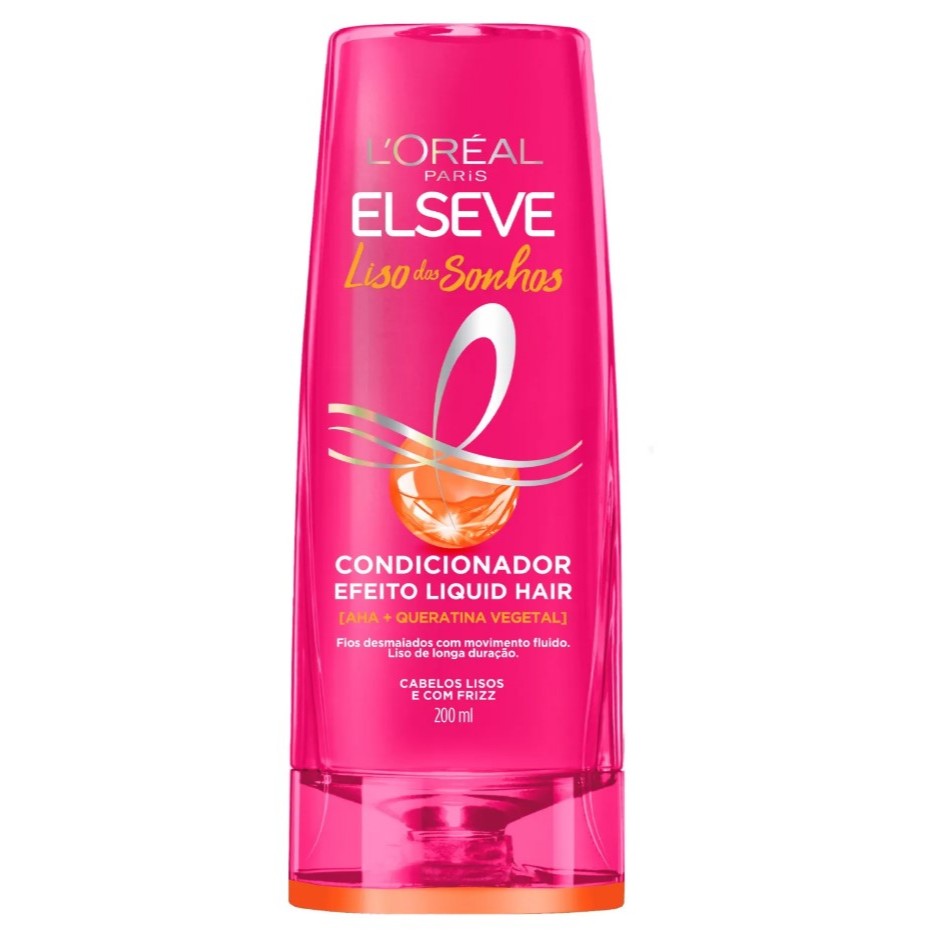Condicionador Liso Dos Sonhos Efeito Liquid Hair Elseve L'Oréal Paris 200ml em Oferta na Shopee