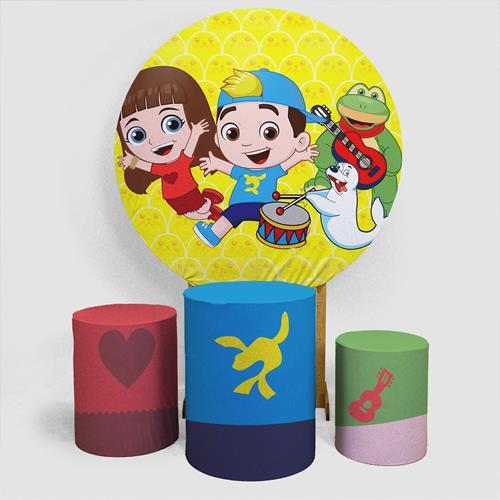 Kit Painel Decoração Lucas Neto Festa Aniversario Tematica + Trio Capas Completo