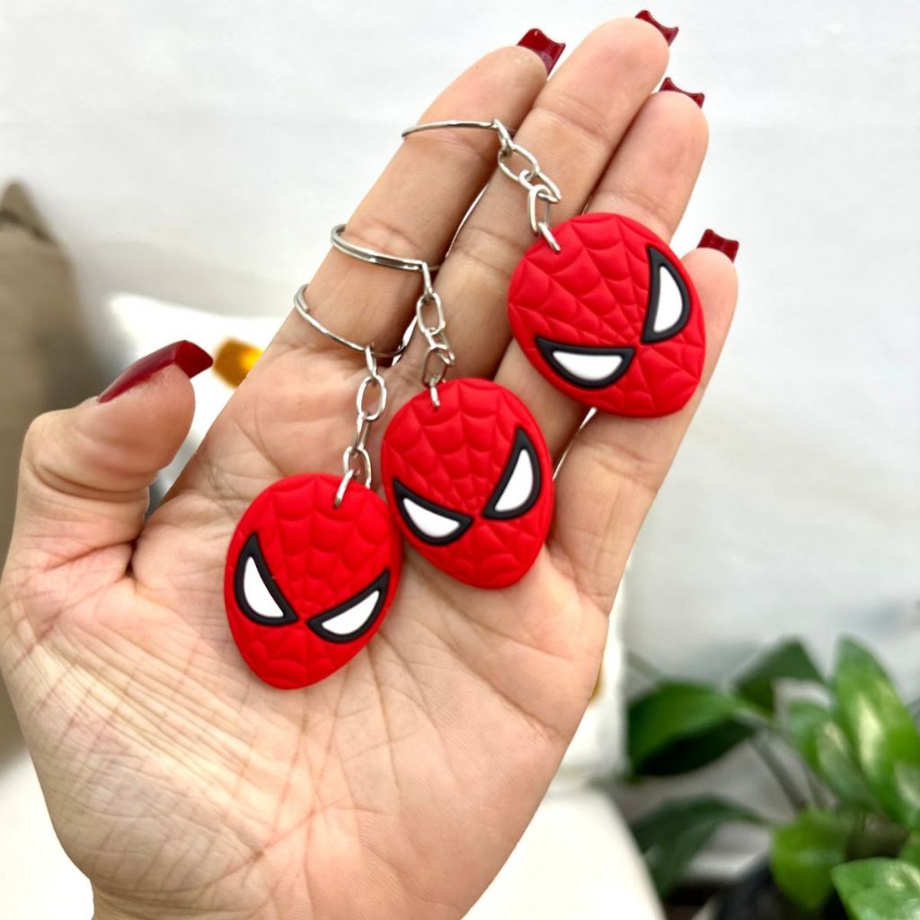 Chaveiro Homem Aranha Lembrancinhas Festa Aniversário Kit 10/50 em Oferta na Shopee