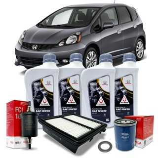 Kit Revisão Honda 10w30 Fit 1.4 1.5 16v 2009 2010 2011 2012 2013 em Oferta na Shopee