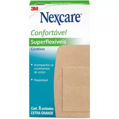 Curativo Comfort Joelho - Cotovelo com 8 Nexcare