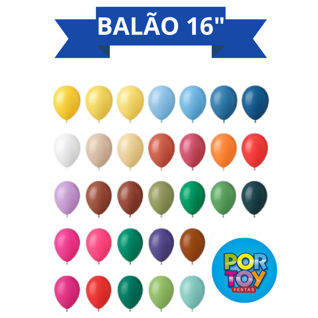 Balão 16 Polegadas para Decoração Bexiga Redonda Para Decoração Festa Aniversário Evento Atacado Versátil Resistente
