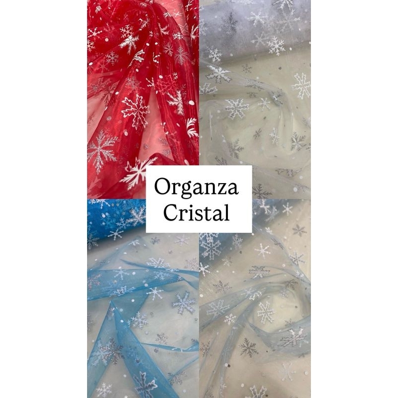 Tecido Organza Frozen - 100% Poliéster | 1,50m de Largura| 2 Metros| 3 Metros em Oferta na Shopee
