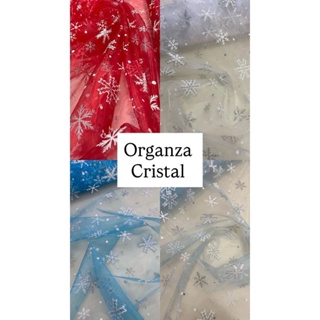 Tecido Organza Frozen - 100% Poliéster | 1,50m de Largura| 2 Metros| 3 Metros em Oferta na Shopee