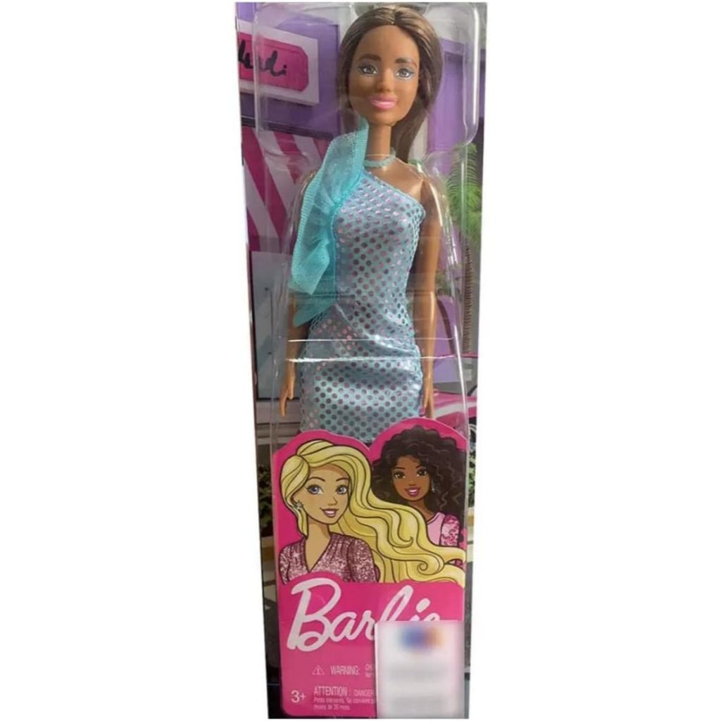 Boneca Barbie Glitz Negra Vestido Verde HJR95 - Mattel T7580