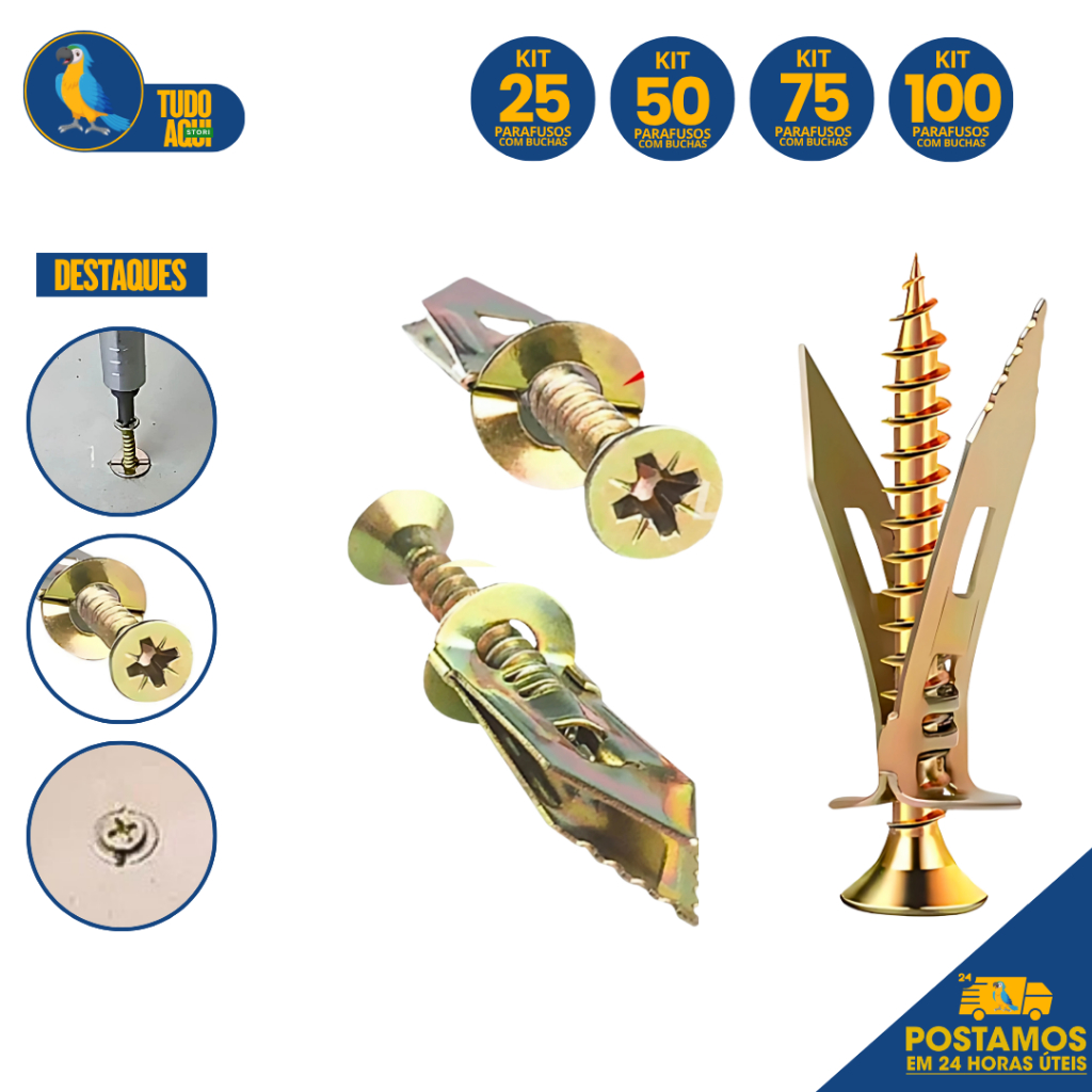 Bucha Metálica com Parafuso: Onde Comprar | BuscaProdutos