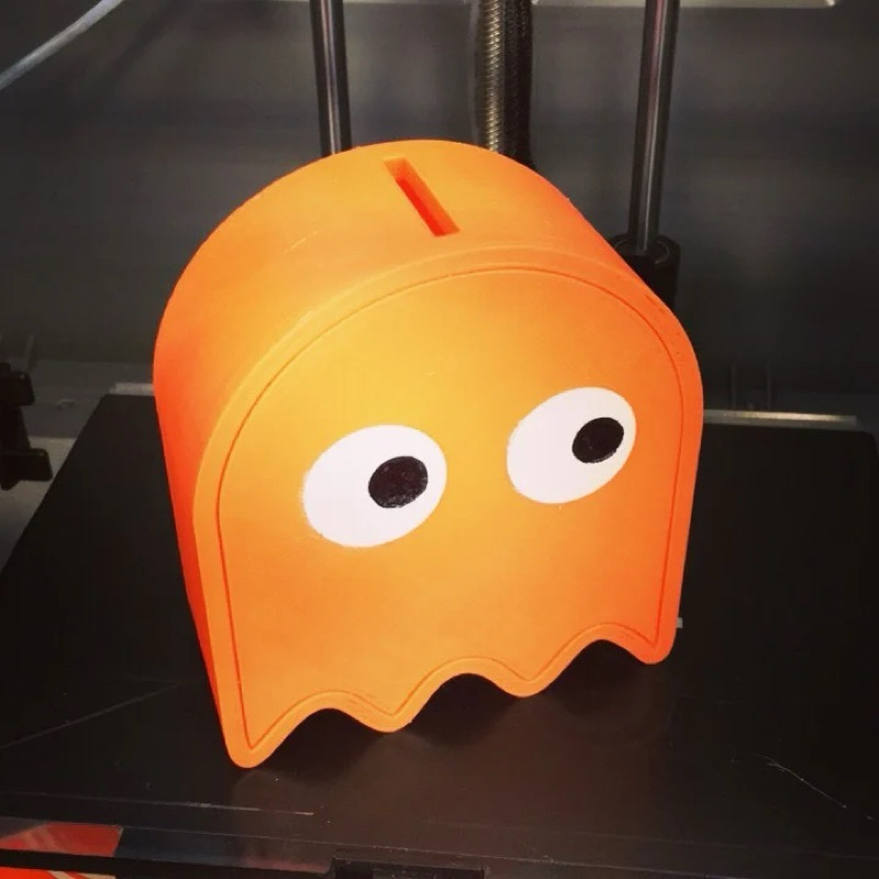 Cofrinho Fantasminha Pac-man decoração geek