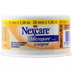 Esparadrapo Micropore Bege 25mm X 1,35M Nexcare