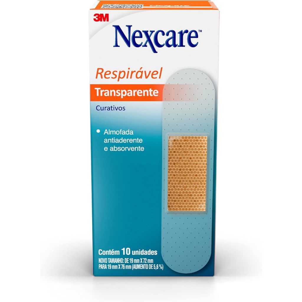 Curativo Transparente com 10 Nexcare