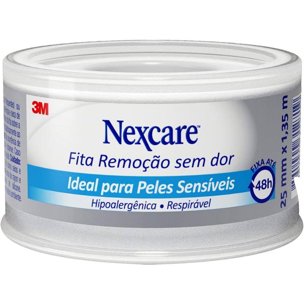 Fita Adesiva Nexcare Remoção sem Dor 25mm X 1.35m