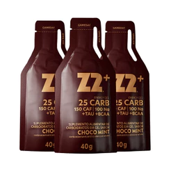 Z2 Performance Kit 3x Sachês 40g Cada Energy Gel Z2+ C/ Cafeína Linha Gameday 25 Carb