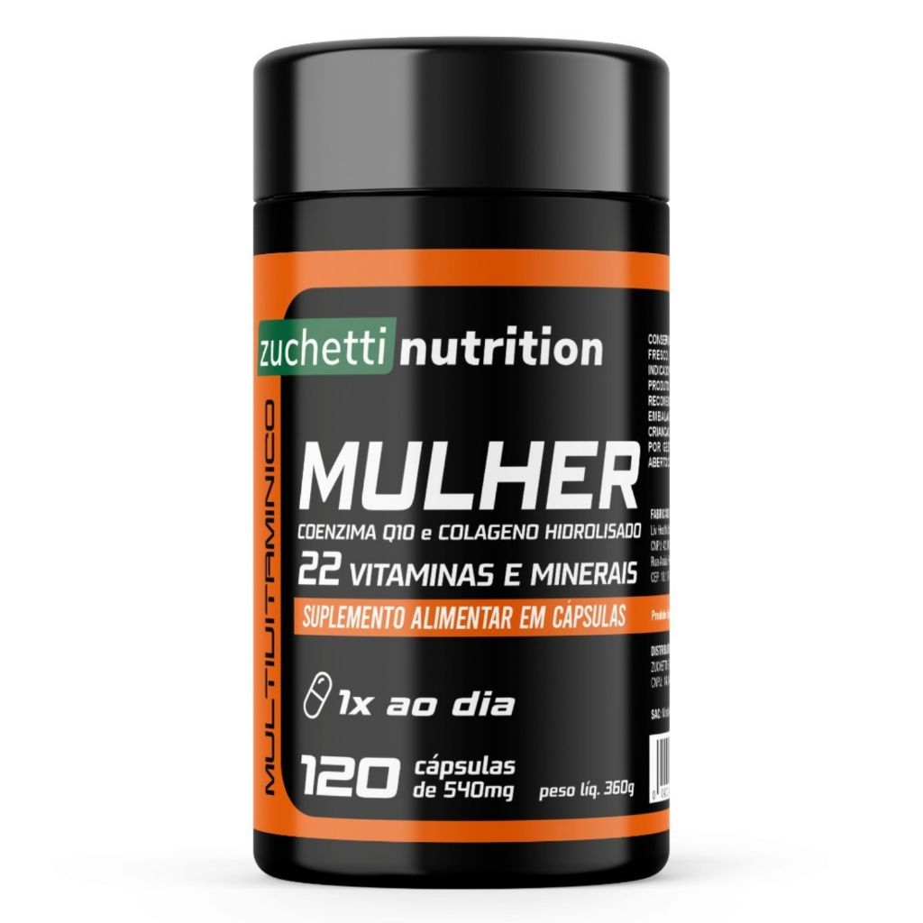 Multivitaminico Mulher Az Polivitaminico para Mulher 120 Capsulas zuchetti nutrition em Oferta na Shopee