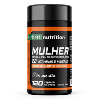 Multivitaminico Mulher Az Polivitaminico para Mulher 120 Capsulas zuchetti nutrition em Oferta na Shopee