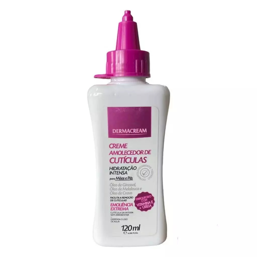 Creme Amolecedor de Cutículas Hidratação Intensa Com Óleo de Girassol Cravo e Melaleuca Mãos e Pés