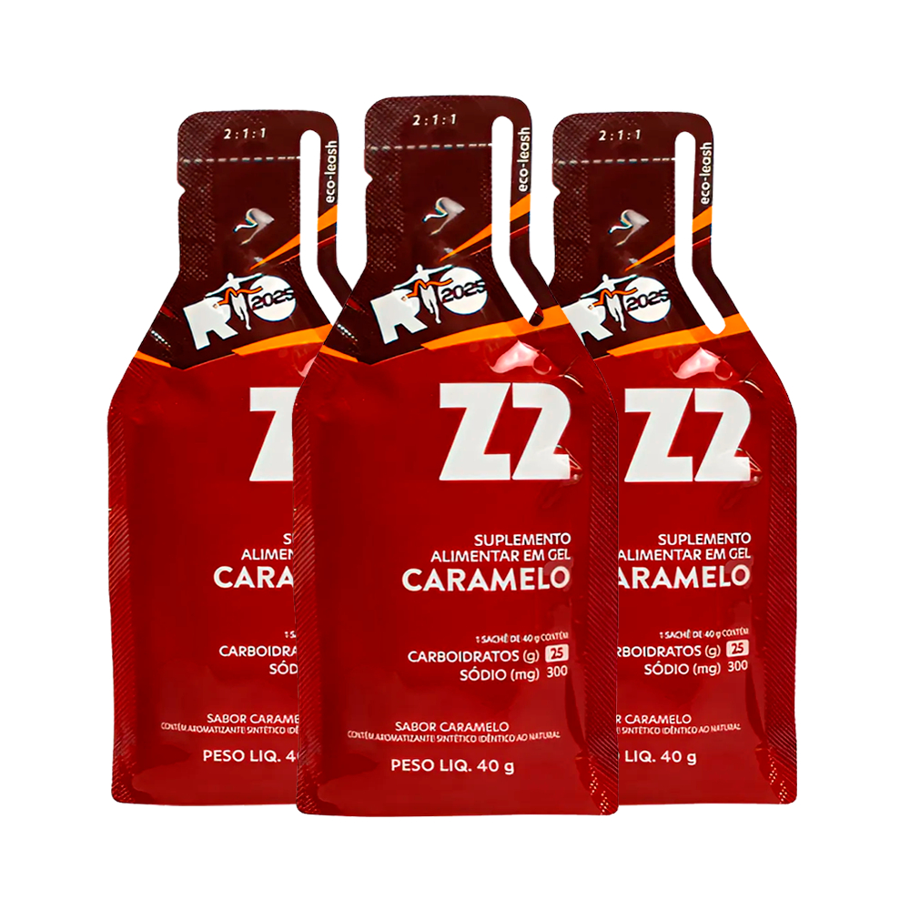 Z2 Performance Kit 3x Sachês 40g Cada Energy Gel Z2 Linha Everyday 25 Carb
