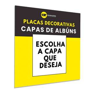 Placa Decorativa Capa de Album Personalizada em Oferta na Shopee