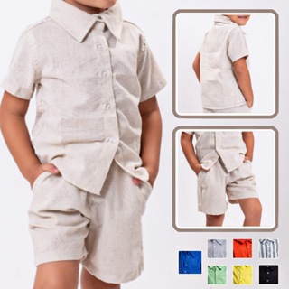 Conjunto Mauricinho Infantil Casual Gola Polo VARIAS CORES ALTO PADRAO em Oferta na Shopee