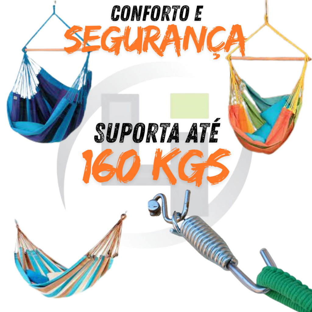 Par De Extensor Em Mola Para Rede Feita Em Aço Resistente — imagem 2 de 2