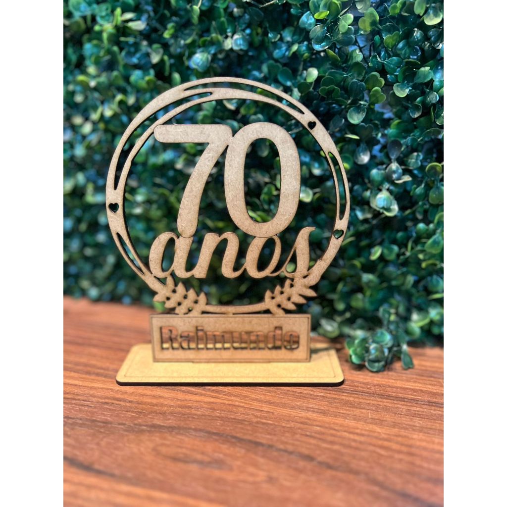 Lembrancinha / centro de mesa personalizado em MDF para aniversário e eventos