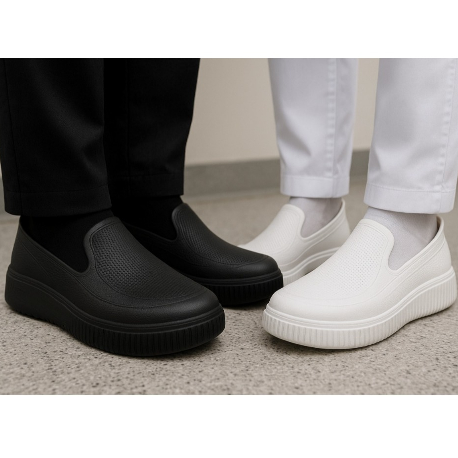 Sapato Sapatilha Nuvem Fechado Antiderrapante Leve 100% EVA Branco Hospitalar Enfermagem Ortopédico em Oferta na Shopee