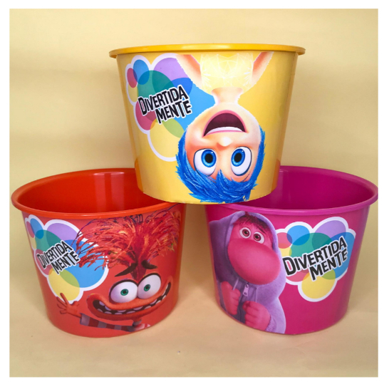Adesivo Personalizado para Balde de Pipoca Festa Infantil Lembrancinha Aniversário Tema Sob Medida