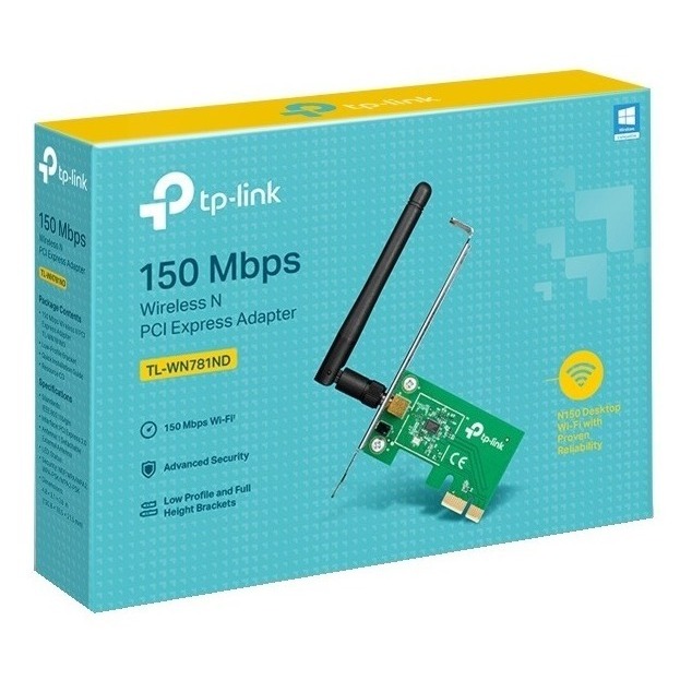 Adaptador Wifi Pci-express Tp Link 150mbps Tl-wn781nd