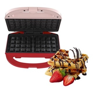 Máquina de Waffle Duet Dois Cadence Branca Vermelha 220V WAF200