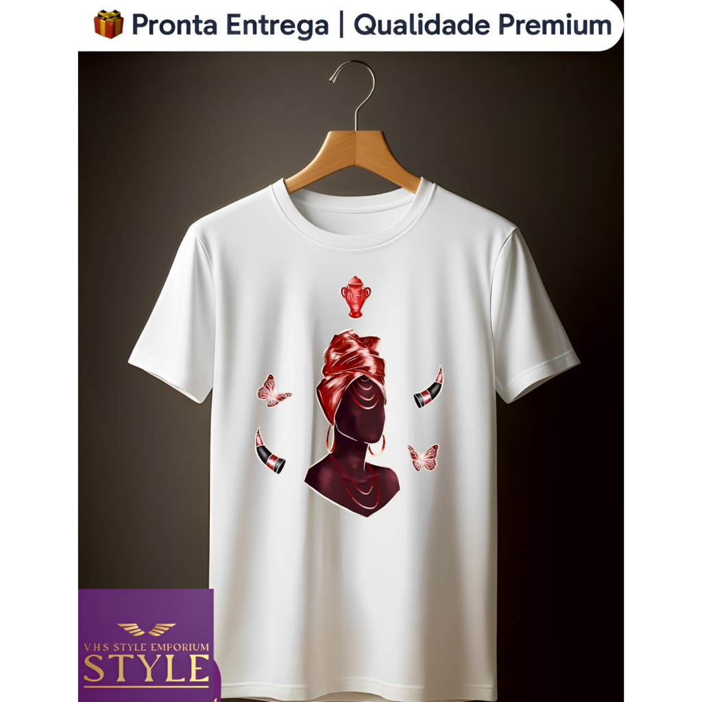 👕 Camiseta Iansã / Oyá – Orixá dos Ventos & Tempestades 🌪️ | Umbanda, Candomblé & Axé ✨ |Premium vhs