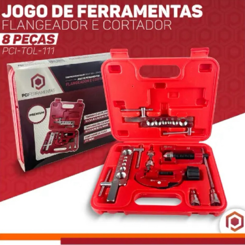 Kit Flangeador CT-1030 com Cortador de Tubos | Expansor + Morsa + Escareador