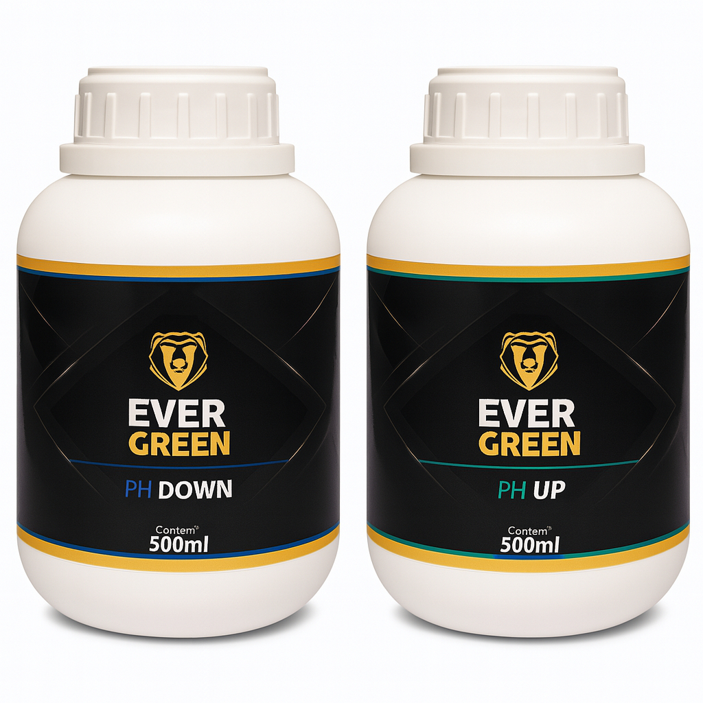 Regulador de PH - Kit PH Up + PH Down 500ml - Para Cultivo Organico Mineral e Hidroponia