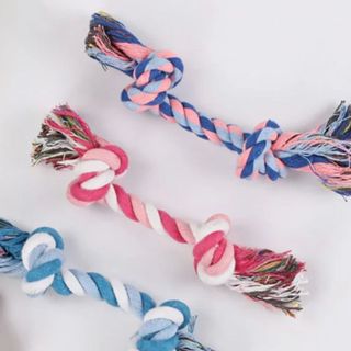 Brinquedo Corda Nó Crochê Brinquedo Mordedor P/ Cães Cachorro Pet Cabo De Guerra 24 CM em Oferta na Shopee