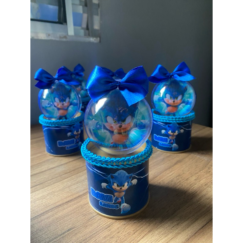 KIT Tubulatas Sonic Realista Personalizada Lembrancinha em Oferta na Shopee