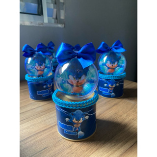KIT Tubulatas Sonic Realista Personalizada Lembrancinha em Oferta na Shopee