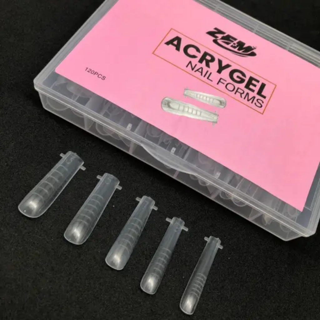 Molde F1 Profissional Para unhas de Gel kit 120 unidades de molde quadrado Premiun