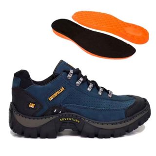 Tenis Bota Caterpillar Masculino Adventure Trilha de Couro Impermeável Com Solado Antiderrapante Macio Confortável Top em Oferta na Shopee