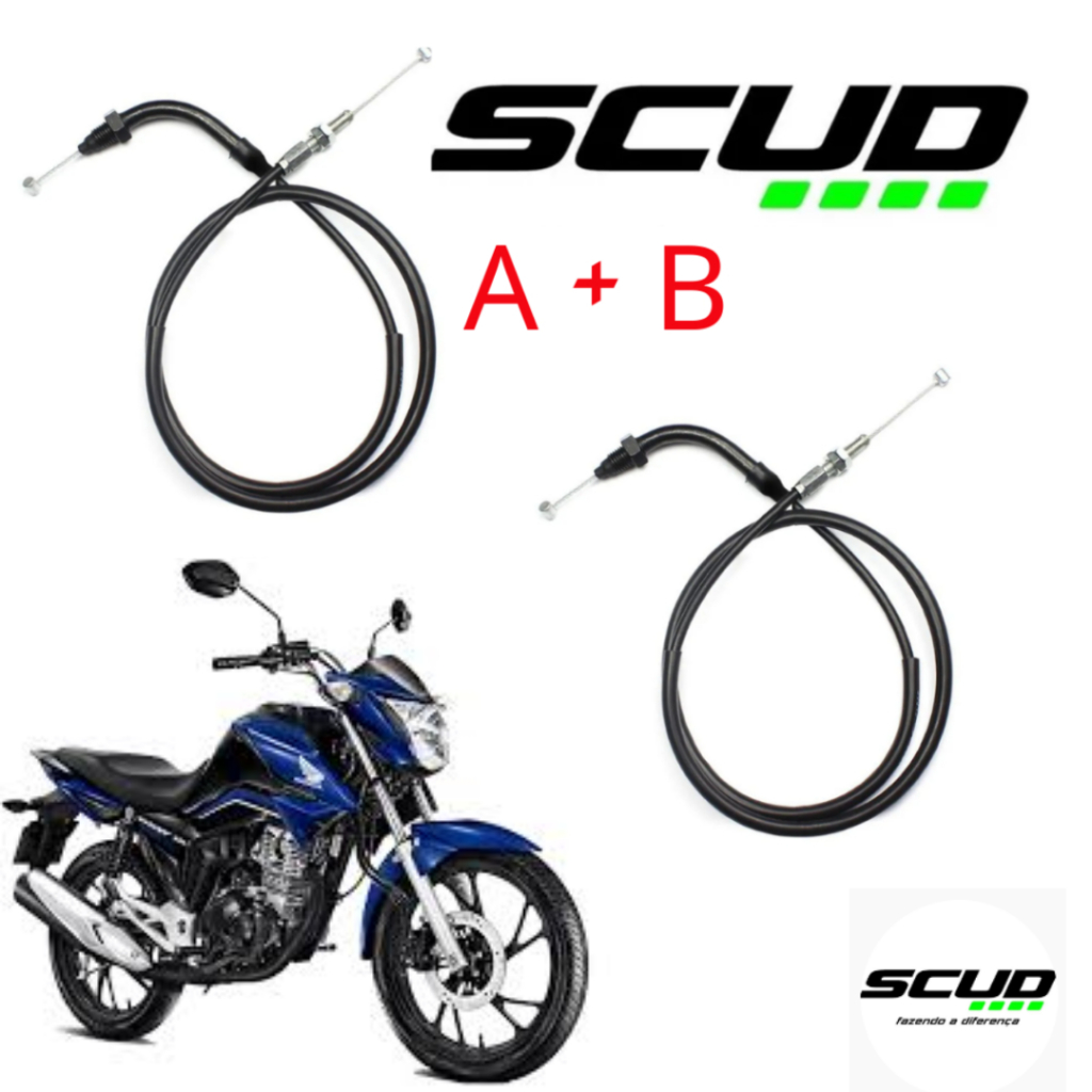 Cabo De Acelerador A + B Honda Cg 160 Titan Fan 160 Start 160 Original Scud 2016 a 2025 em Oferta na Shopee