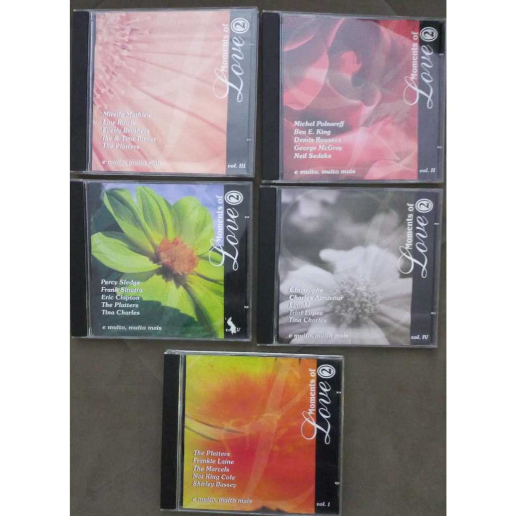 Coleção Cds Moments Of lolve 2- Seleções Romanticas the platter Noat King Tina Charles George Mc Gray Neul Sedaka clapto