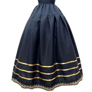 Saia Fitas LUXO Umbanda Candomblé Pombagira Pombo Gira Preto Dourada 014 em Oferta na Shopee