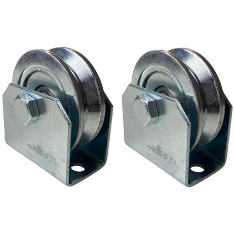 Kit 2 Roldana Aliaço Portão 2 Polegadas (5,0 Cm) Trilho Em V