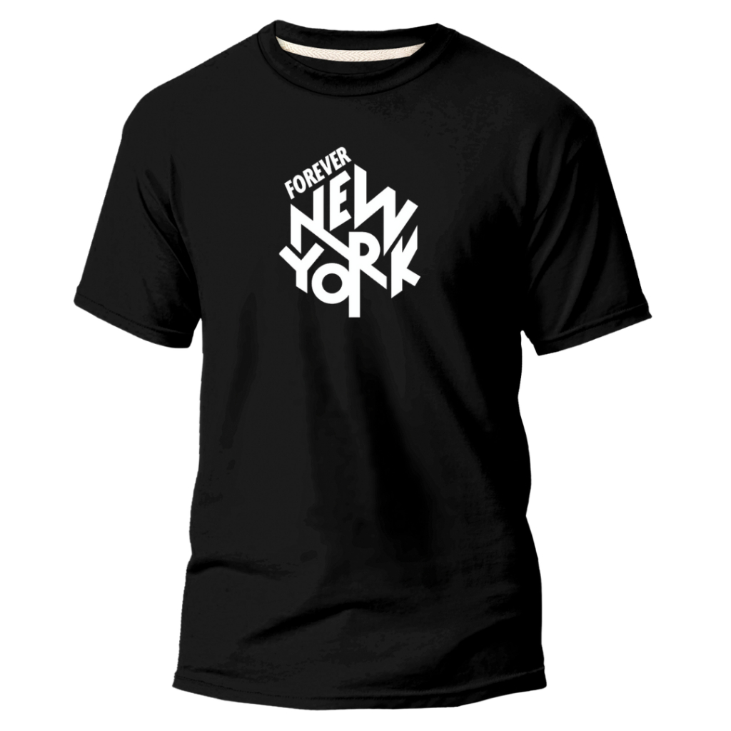 Camiseta Masculina New York Forever Camisa Oversized Tendencia Verão Lançamento