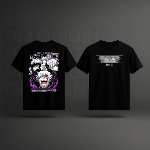 Camiseta Jujutsu Kaisen - Satoru Gojo Sensei - Estilo Anime Mangá Unissex