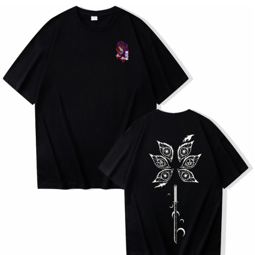 Camiseta Kokushibo Lua Superior 1 - Demon Slayer Kimetsu no Yaiba - Estilo Anime Streetwear