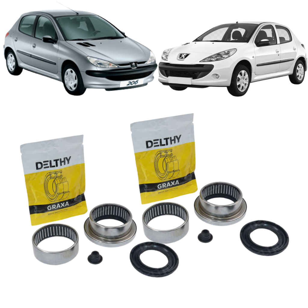 2 Kit Rolamento Do Eixo Traseiro Peugeot 206 207 1.0 1.4 1.6 8v 16v 1998 A 2010 511001 em Oferta na Shopee