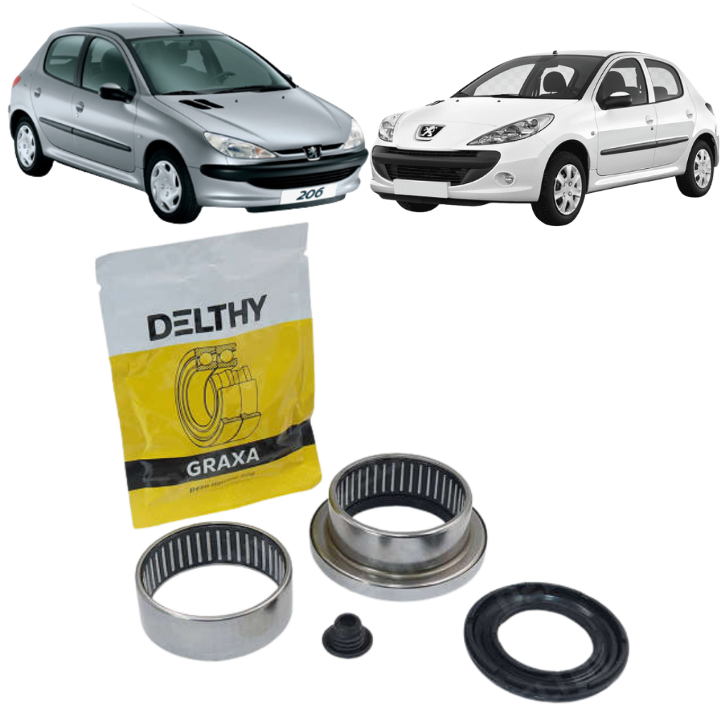 Kit Rolamento Do Eixo Traseiro Peugeot 206 207 1998 A 2010 EIXO 47MM em Oferta na Shopee