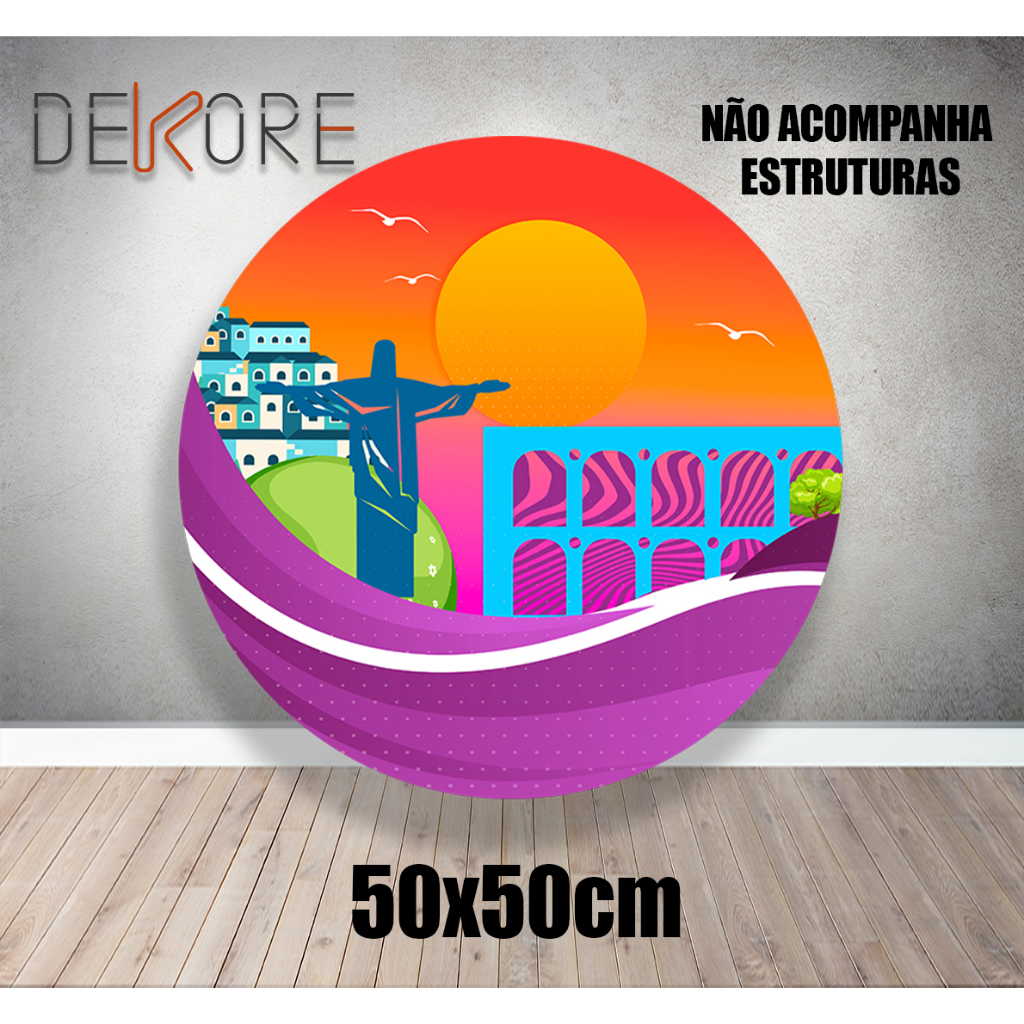 Painel Rio De Janeiro Cristo Redentor com Elástico